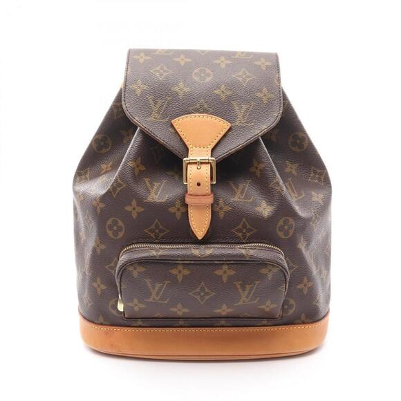 LOUIS VUITTON Brown Monogram Leather Backpack - Picture 1 of 11